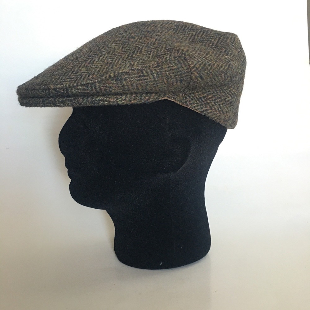 Glen Appin of Scotland 100% Wool Hat Harris Tweed Cabbie Golf Newsboy Cap SZ 2XL - Picture 4 of 16